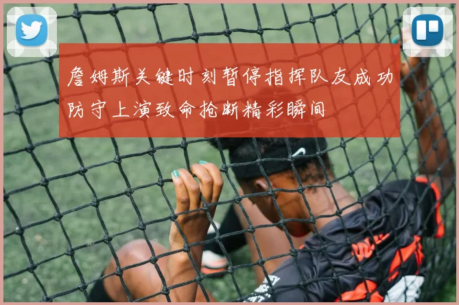 詹姆斯关键时刻暂停指挥队友成功防守上演致命抢断精彩瞬间